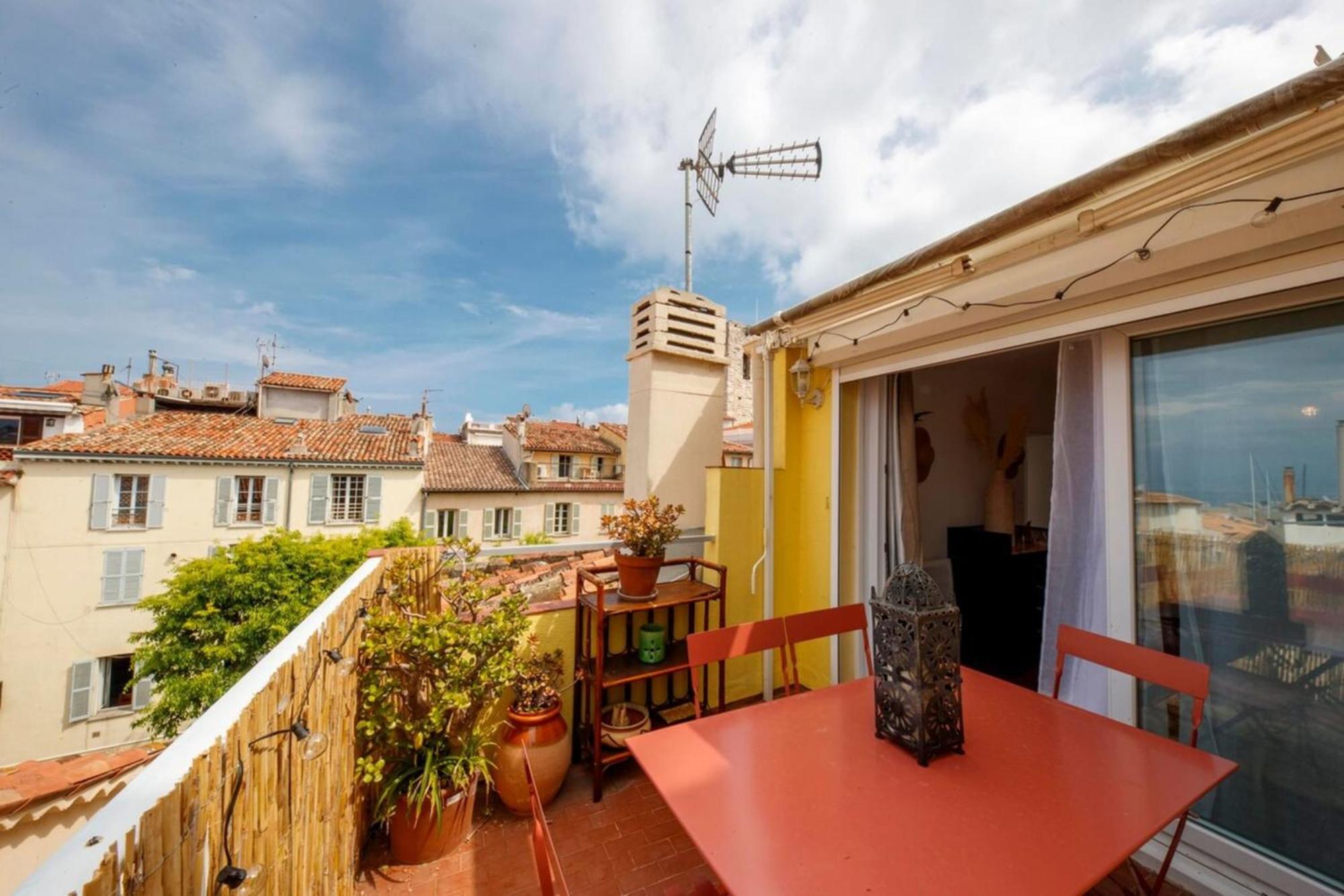 06M - Old Antibes Beautiful Duplex Terrace With Sea View Apartment Exterior foto